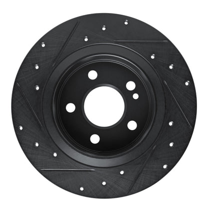 R1 Concepts R1 19-26 Mercedes-Benz A200 (Mexico) Rear Right Drilled & Slotted Black Brake Rotor