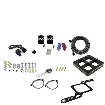 Nitrous Express Dominator Single Entry Billet Crossbar Stage 6 Nitrous Kit (50-300HP) w/o Bottle