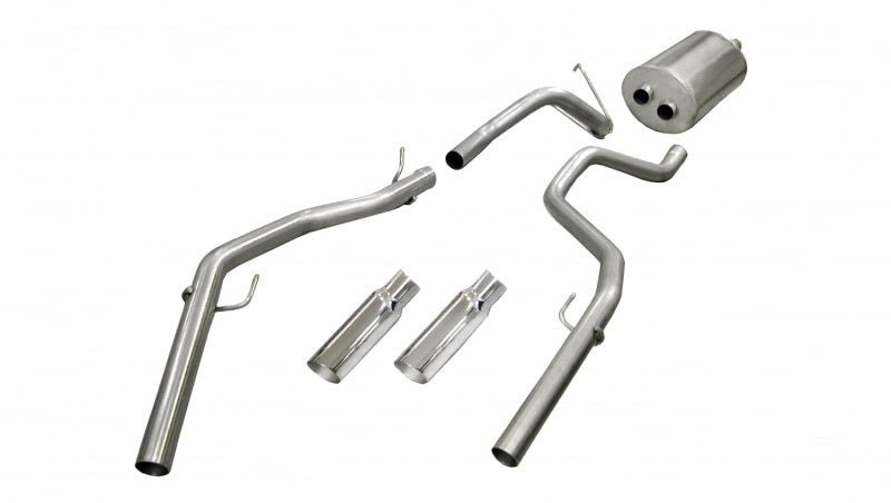 CORSA Performance Corsa 2009-2019 -14 Dodge Ram Quad Cab/Short Bed 1500 4.7L V8 Polished Sport Cat-Back Exhaust