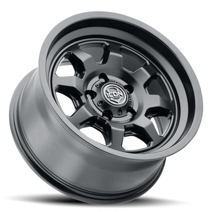 ICON Nuevo 17x8.5 / 5x150 / 25mm Offset / 5.75in BS Satin Black Wheel