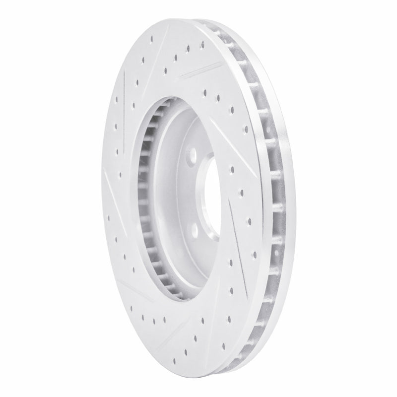 R1 Concepts R1 01-07 Buick Rendezvous Front Right Drilled & Slotted Silver Brake Rotor