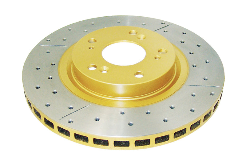 DBA 07-15 Acura CSX Type-S Front Street Series Drilled & Slotted Rotor w/Gold Hat