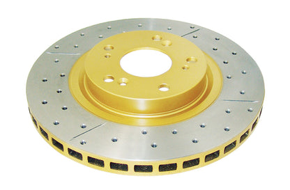 DBA 07-15 Acura CSX Type-S Front Street Series Drilled & Slotted Rotor w/Gold Hat