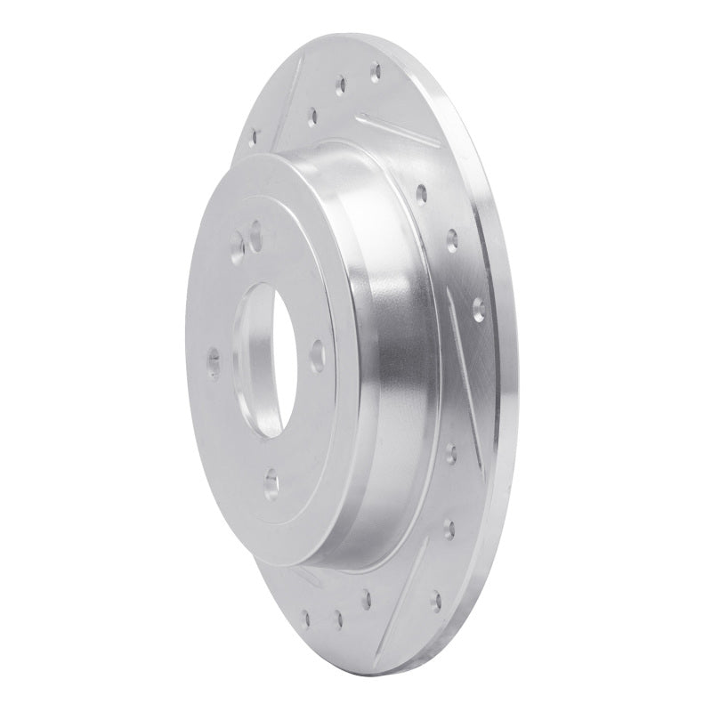 R1 Concepts R1 12-25 Dodge Attitude (Mexico) Rear Left Drilled & Slotted Silver Brake Rotor