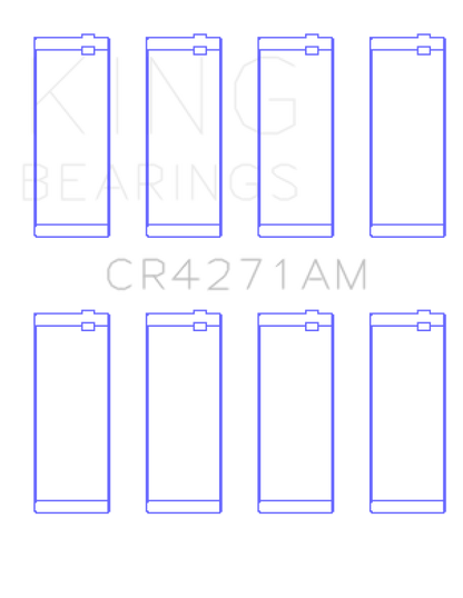 King Engine Bearings 1/95-12/09 Chrysler/ 1/02-12/06 Jeep 148CI 2.4L L4 (Size 0.25) Rod Bearing Set