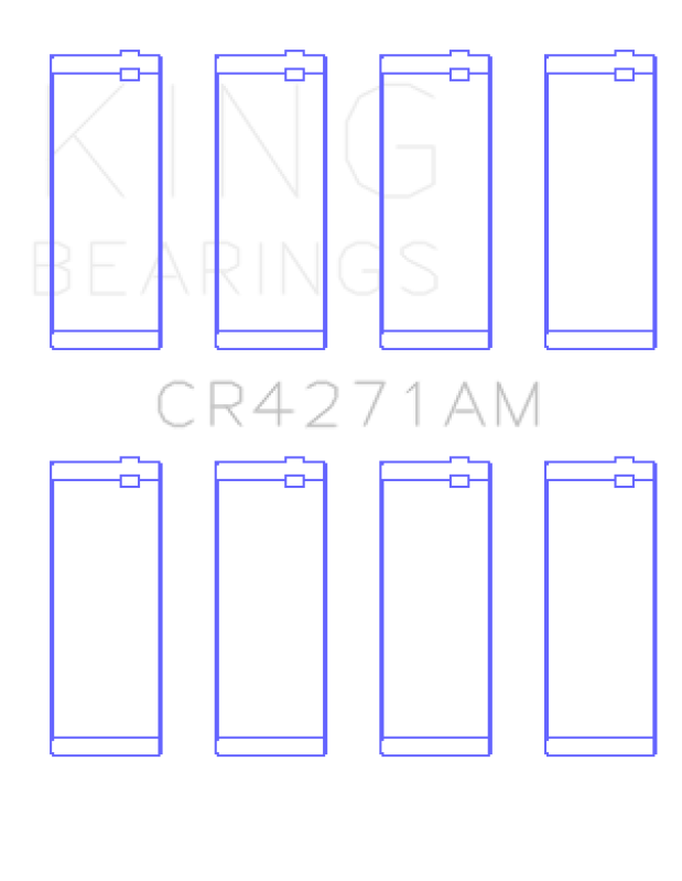 King Engine Bearings 1/95-12/09 Chrysler/ 1/02-12/06 Jeep 148CI 2.4L L4 (Size 0.75) Rod Bearing Set