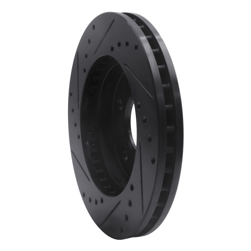 R1 Concepts R1 01-07 Buick Rendezvous Front Right Drilled & Slotted Black Brake Rotor
