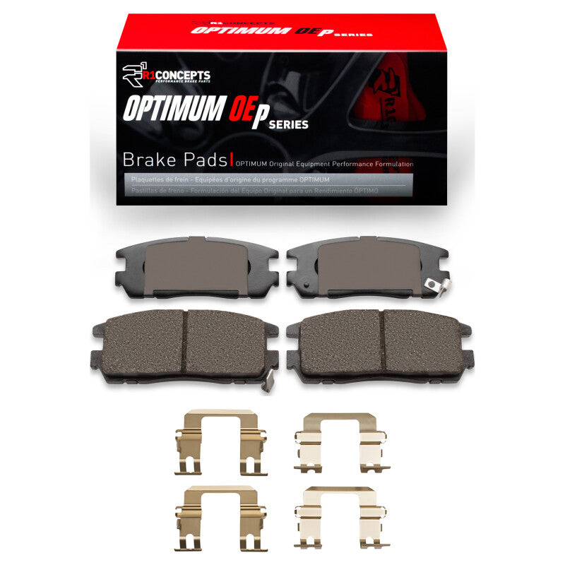 R1 Concepts R1 92-04 Acura SLX Rear Optimum OE Pads & Hardware Kit