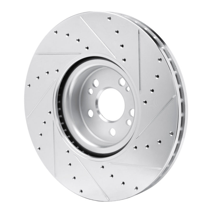 R1 Concepts R1 20-26 Mercedes-Benz GLE350 Front Left Drilled & Slotted Silver Brake Rotor