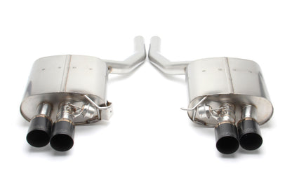Dinan 11-16 BMW 550i (F10) Free Flow Axleback Exhaust System - Black Tips