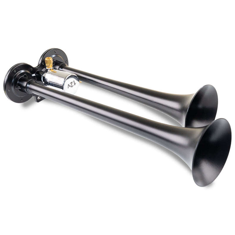 Kleinn Air Horns Kleinn Black Dual Horn/ 15In/12.25In - XCR2.0 Coated Zinc Alloy