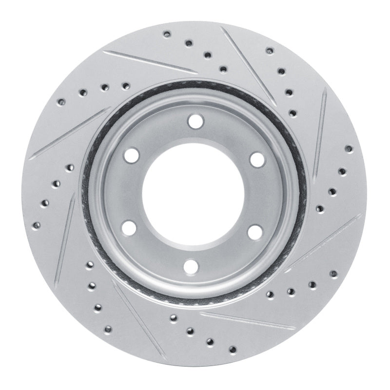 R1 Concepts R1 19-25 Ford BRONCO Front Left Drilled & Slotted Silver Brake Rotor