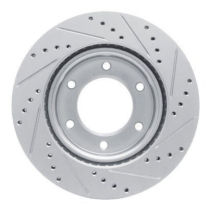 R1 Concepts R1 19-25 Ford BRONCO Front Left Drilled & Slotted Silver Brake Rotor
