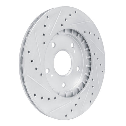 R1 Concepts R1 91-96 Acura NSX Rear Right Drilled & Slotted Silver Brake Rotor