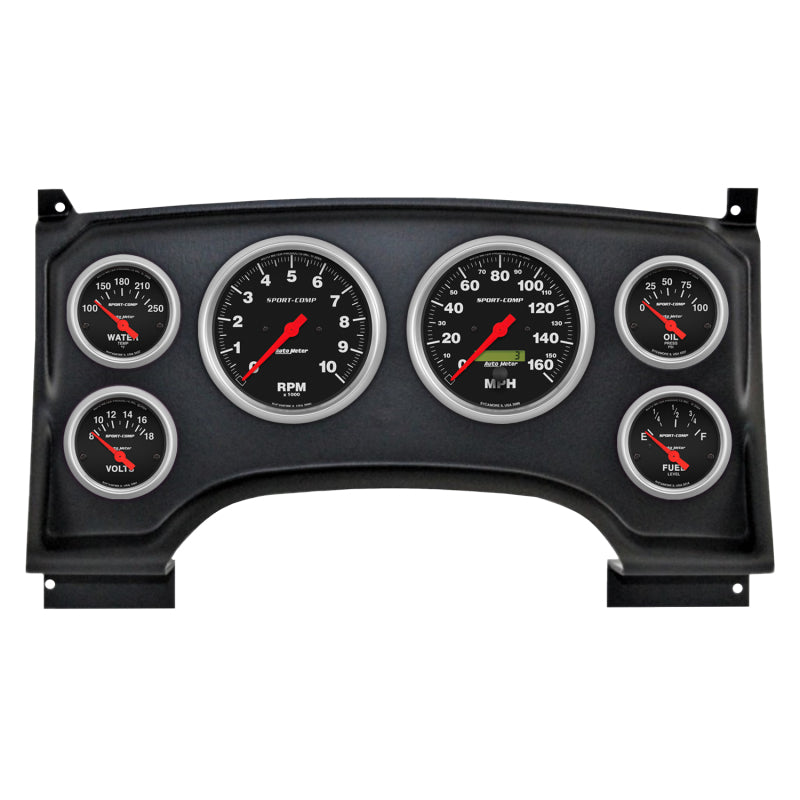 Autometer Sport-Comp Direct Fit Dash Kit 94-97 Chevy S10 Truck (2 x 3-3/8in. / 4 x 2-1/16in.)