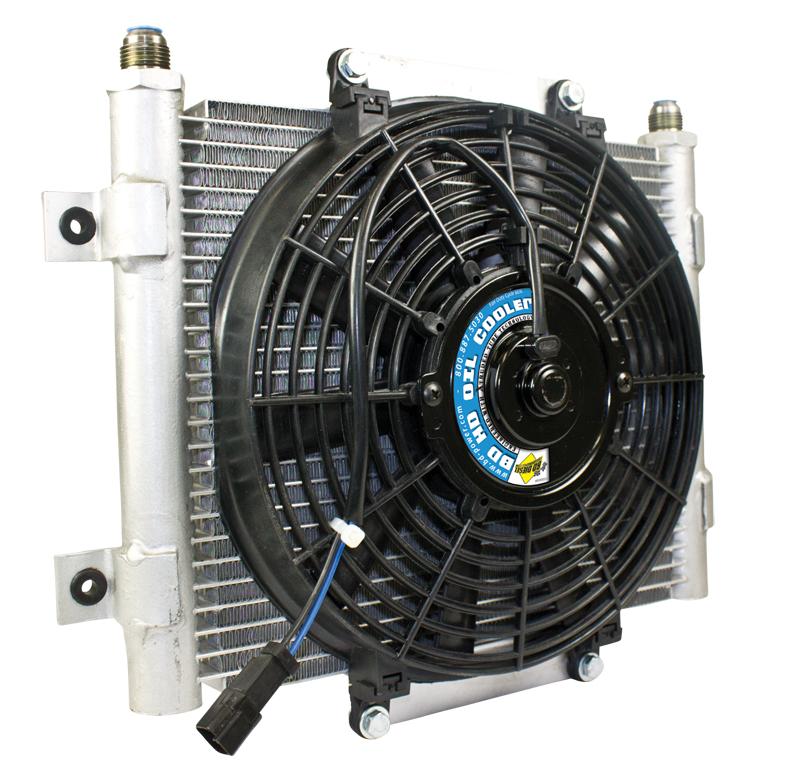 BD Diesel Xtruded Trans Oil Cooler - 5/8 inch Cooler Lines