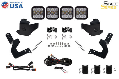 Diode Dynamics 2022 Toyota Tundra SS5 Grille CrossLink Lightbar Kit Sport - White Combo