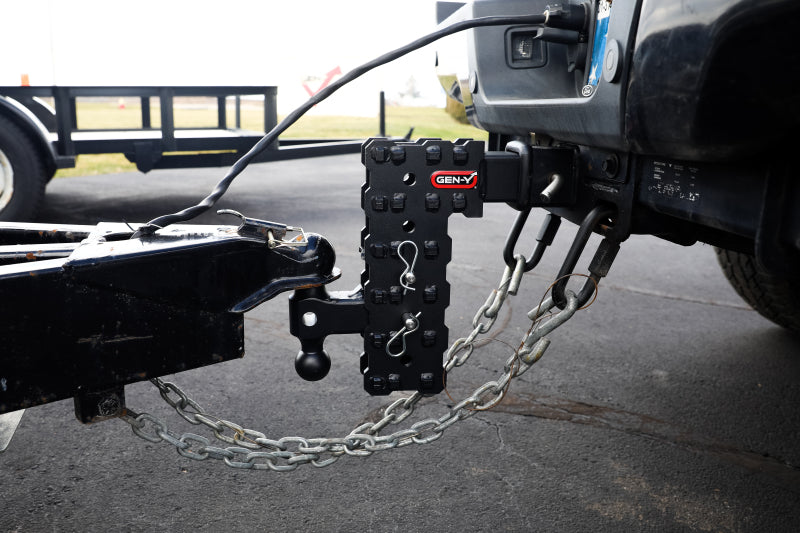 GEN-Y Hitch Gen-Y Phantom-X 2.5in Solid Shank 10in Drop 1.6K TW 16K Hitch w/GH-052 (No Flat Towing)