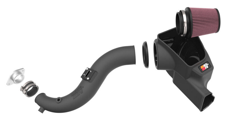 K&N Engineering K&N 2024 Ford Mustang Ecoboost L4-2.3L F/L Turbo AirCharger - Cold Air Intake System
