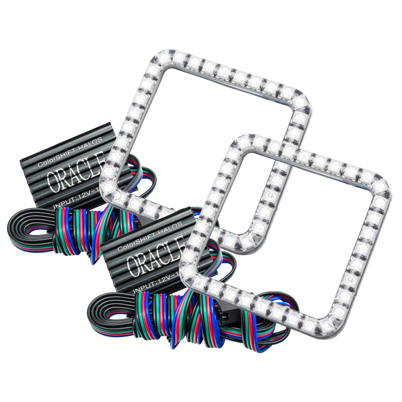 ORACLE Lighting Oracle Ford Superduty 08-10 LED Fog Light Halo Kit - ColorSHIFT w/o Controller