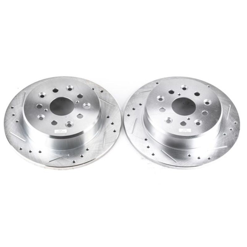 PowerStop Power Stop 98-05 Lexus GS300 Rear Evolution Drilled & Slotted Rotors - Pair