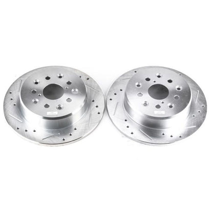 PowerStop Power Stop 98-05 Lexus GS300 Rear Evolution Drilled & Slotted Rotors - Pair