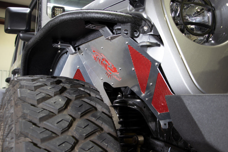 Fishbone Offroad 2018+ Jeep Wrangler JL Front Pair Aluminum Raw Inner Fenders