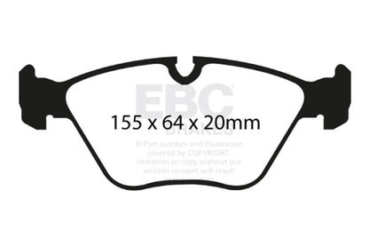 EBC 04-06 BMW X3 2.5 (E83) Redstuff Front Brake Pads