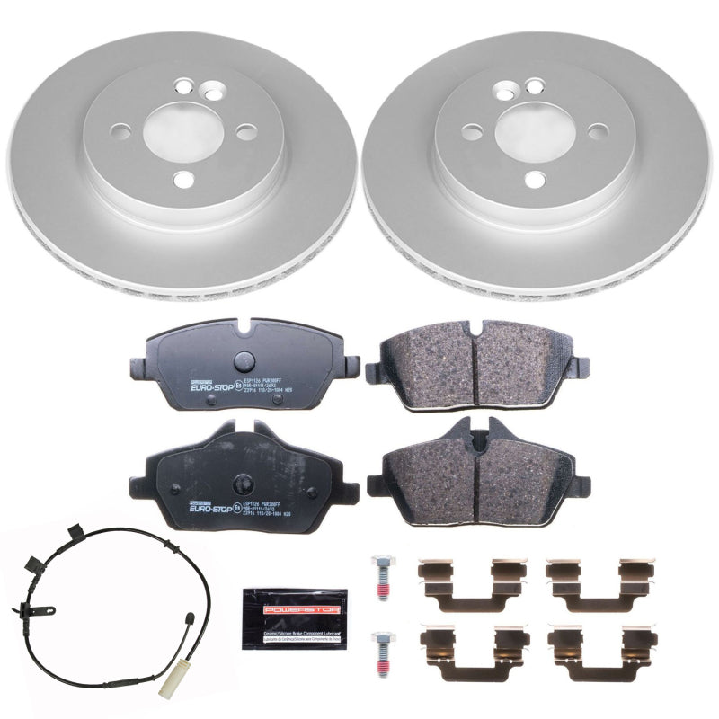 PowerStop Power Stop 11-16 Mini Cooper Front Euro-Stop Brake Kit