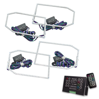 ORACLE Lighting Oracle Chevy Silverado 14-15 Halo Kit Non-Projector Style - ColorSHIFT w/ 2.0 Controller