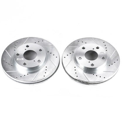 PowerStop Power Stop 01-05 Toyota RAV4 Front Evolution Drilled & Slotted Rotors - Pair