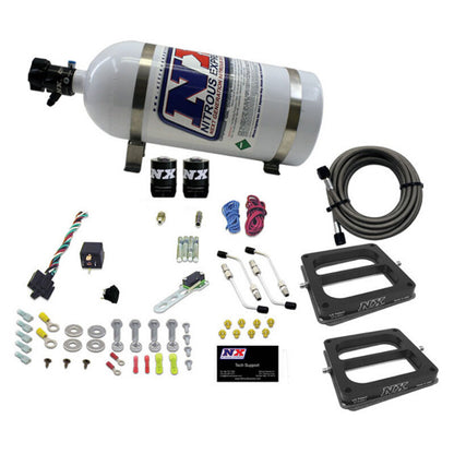Nitrous Express Dual Dom/Alc Nitrous Kit (100-500HP) w/5lb Bottle