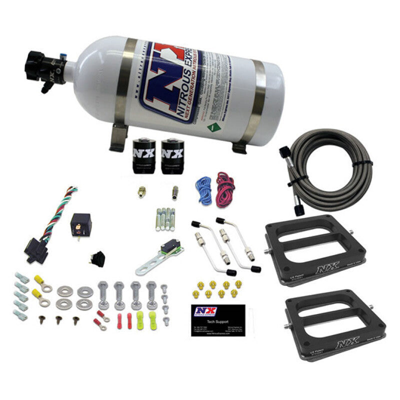 Nitrous Express Dual Dom/Alc Nitrous Kit (100-500HP) w/Composite Bottle