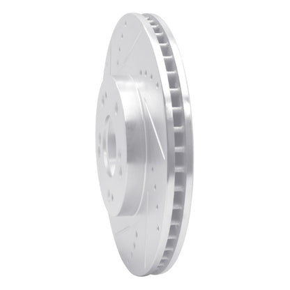 R1 Concepts R1 04-11 Mitsubishi Grandis (Mexico) Front Left Drilled & Slotted Silver Brake Rotor