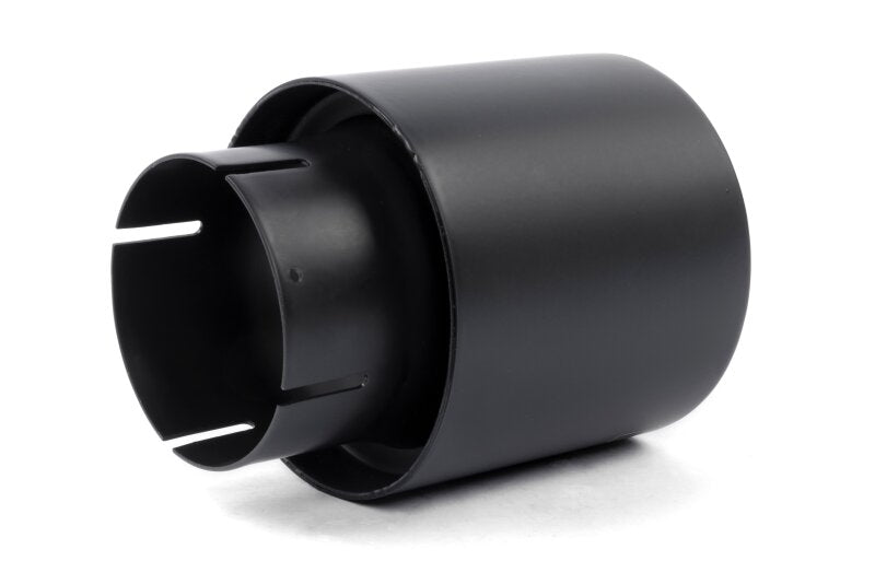 Dinan Double-Walled 4in Clamp-On Exhaust Tip - Black - 4in Outlet / 3in Inlet