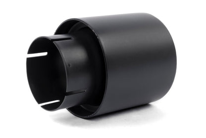 Dinan Double-Walled 4in Clamp-On Exhaust Tip - Black - 4in Outlet / 3in Inlet