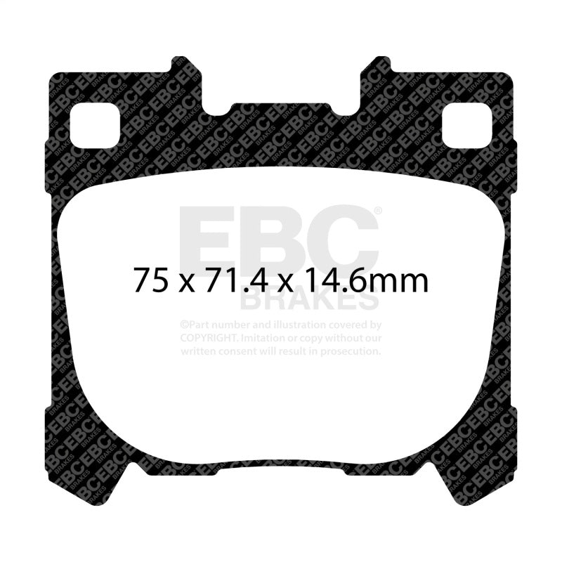 EBC Racing 2020 Toyota Yaris GR RP-X Rear Brake Pads
