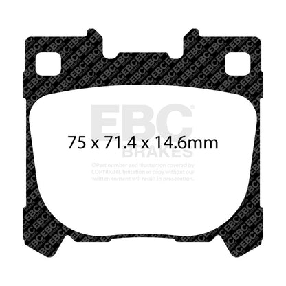 EBC Racing 2020 Toyota Yaris GR RP-X Rear Brake Pads