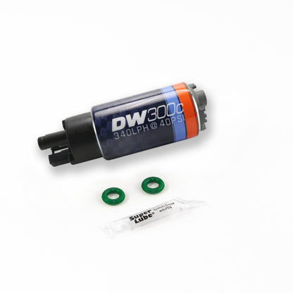 DeatschWerks 340lph DW300C Compact Fuel Pump w/ 02-06 RSX Set Up Kit (w/o Mounting Clips)