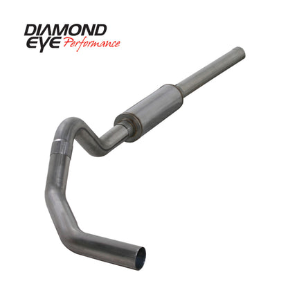 Diamond Eye Performance Diamond Eye KIT 4in Catback MFLR RPLCMENT PIPE Single SS: 2004.5-2007.5 DODGE CUMMINS 600