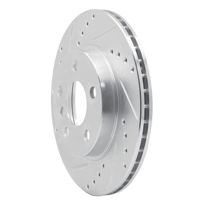 R1 Concepts R1 14-21 BMW i3 Front Left Drilled & Slotted Silver Brake Rotor