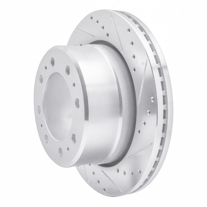 R1 Concepts R1 09-25 Dodge Ram 2500 Rear Right Drilled & Slotted Silver Brake Rotor