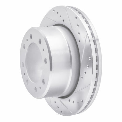 R1 Concepts R1 09-25 Dodge Ram 2500 Rear Right Drilled & Slotted Silver Brake Rotor