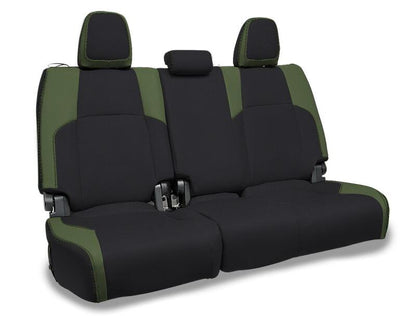 PRP Seats PRP 2024 Toyota Tacoma Rear Bench Covers - Black and Olive Green