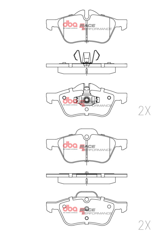 DBA 02-14 Mini Cooper RP Performance Front Brake Pads