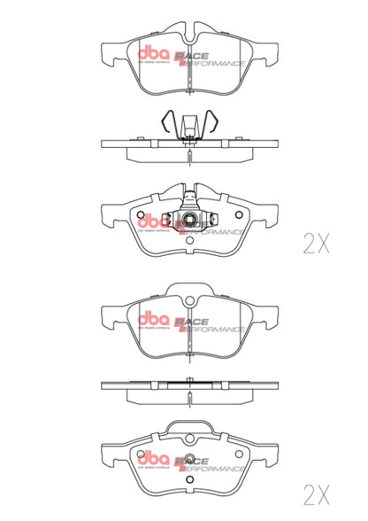 DBA 02-14 Mini Cooper RP Performance Front Brake Pads