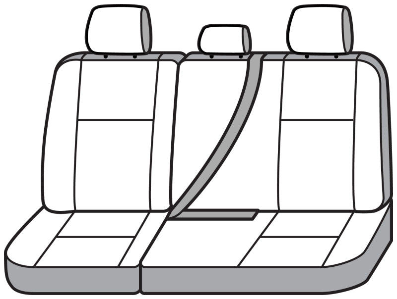 Covercraft 23-26 Ford F250-F550 SD Leatherette PrecisionFit Custom 2nd Row Seat Covers - Med Grey