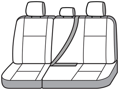 Covercraft 23-26 Ford F250-F550 SD Leatherette PrecisionFit Custom 2nd Row Seat Covers - Med Grey