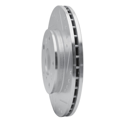 R1 Concepts R1 88-92 Ford Probe Front Right Drilled & Slotted Silver Brake Rotor