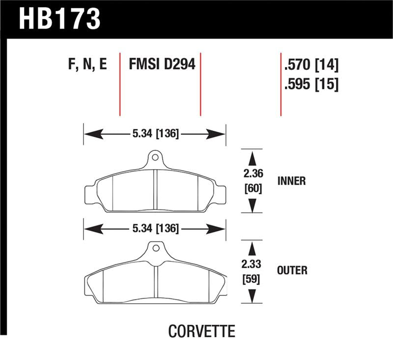 Hawk Performance Hawk HP+ Street Brake Pads